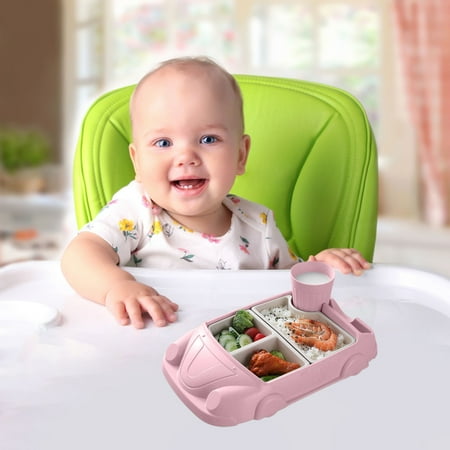 

Cacfwgk Stainless Steel Bowl Fun Design Of Children s Tableware Set With Car Shaped Dining Plates And Food Plates