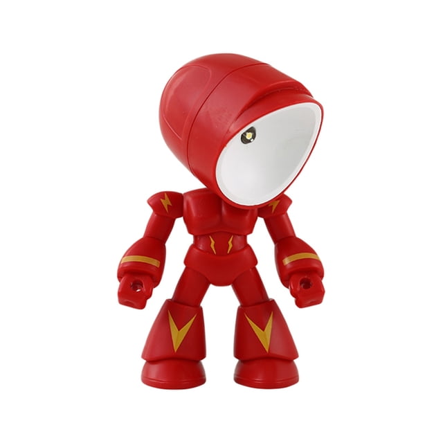 Floating Robot Night Light Desktop Ornament with Articulated Joints for Home Bedroom