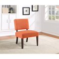 thumbnail image 2 of Jasmine Accent Chair in Tangerine Orange Fabric, 2 of 7