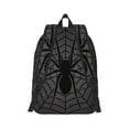 thumbnail image 2 of Honeii Black Spider On Web 1 Print Canvas College Laptop Backpack, Durable Rucksack Travel Notebook Bag School Backpack Book Bag for Men Women-Medium, 2 of 7