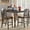 Black, variant on iNSPIRE Q Ohana Farmhouse Two-Tone Antique Black & Warm Cherry Finish Counter Height Bar Stools, Black (Set of 2)