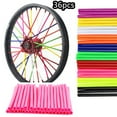thumbnail image 5 of 1 Pack Of Wheel Ray Wraps Motorcycle Dirt Bike Spoke Skins Covers Wraps Wheel Rim Guard Protector 17x1cm Bicycle Accessories Red 17 cm (36pcs), 5 of 9