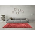 thumbnail image 3 of Ahgly Company Indoor Rectangle Abstract Red Contemporary Area Rugs, 6' x 9', 3 of 4