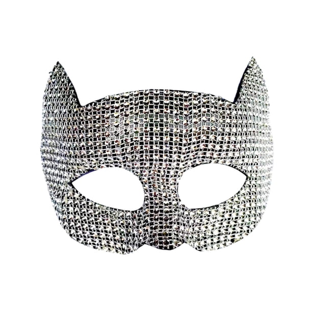 Máscara de Gato Salvador Disfraz de Gato Plata