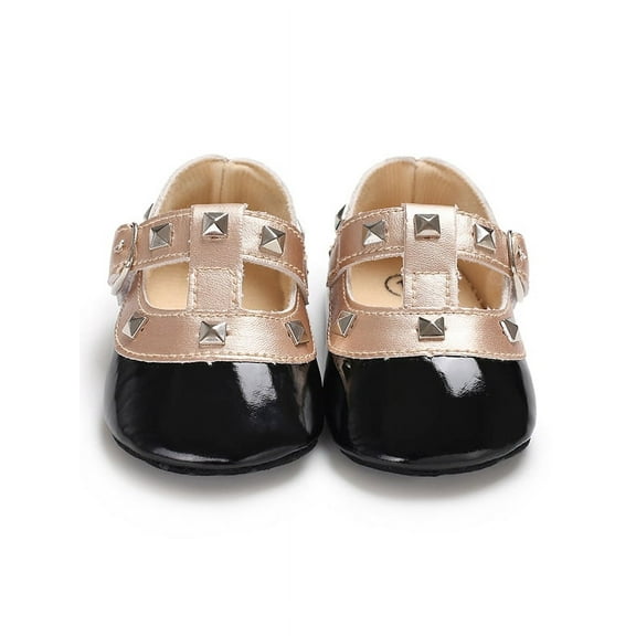 Maraso Autumn Baby Girl Soft Soled PU Rivet Shoes