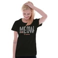 thumbnail image 4 of Meow Forever Cat Lover Sassy Stripes Womens Fitted Plus Size Graphic Tee Brisco Brands 3X, 4 of 5
