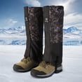 thumbnail image 2 of Polaina De Pierna Polainas de botas unisex Polainas de nieve transpirables ajustables para senderismo Esquí Caminar, 2 of 9