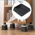 thumbnail image 2 of 4Pcs Furniture Caster Cups Bed Frame Wheel Stoppers Floor Protector for Bed, 2 of 8
