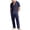 Navy, variant on Makaor Linen Sets for Men 2 Piece Summer Loose Lounge Set Big and Tall Solid Color Travel Outfits Trave Matching Set Short Sleeve Button down Shirts Long Pants Casual Beach Vacation Clothes