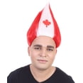 thumbnail image 5 of HPO Teen's Flag Troll Wig Collection | Canada Flag Wig | Premium Breathable Capless Cap, 5 of 9