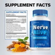 Nerve Alive Capsules – NerveAlive Pills Advanced Supplement, All Natural, Nerve Alive Maximum Strength Formula, Glycogen Support, 3 Pack, 180 Capsules