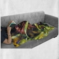 thumbnail image 6 of Seahorse Soft Flannel Fleece Throw Blanket, Close up Photo of Underwater Animal and Tropical Sea Kelp Ocean Life Fauna, Cozy Plush for Indoor and Outdoor Use, 50" x 60", Multicolor, by Ambesonne, 6 of 6