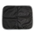 thumbnail image 1 of Cat Mat, Durable Pet Warm Pad Plastic Cloth Bottom Polyester Fleece Machine Washable  For Winter Dark Blue With Grey Trimming, 1 of 8