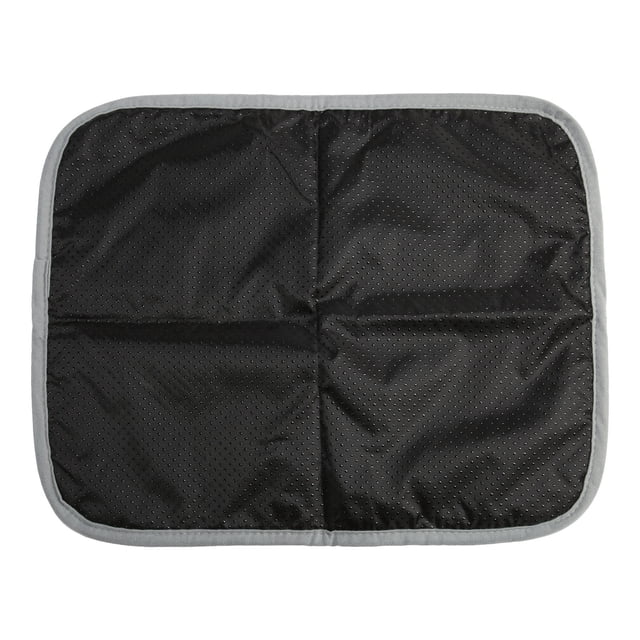 Pet Warm Pad, Cat Mat Heat Insulation Interlayer Polyester Fleece Comfortable For Home Dark Blue With Grey Trimming M