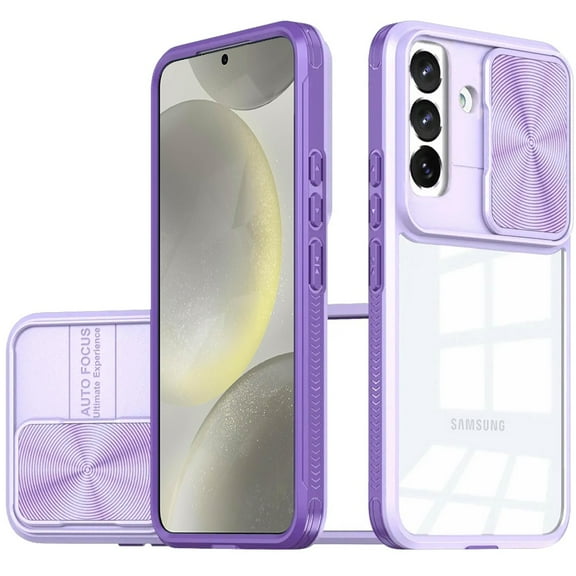 For Samsung s25 Plus/s24 Plus Fusion Transparent Clear Hybrid Case Cover - Purple