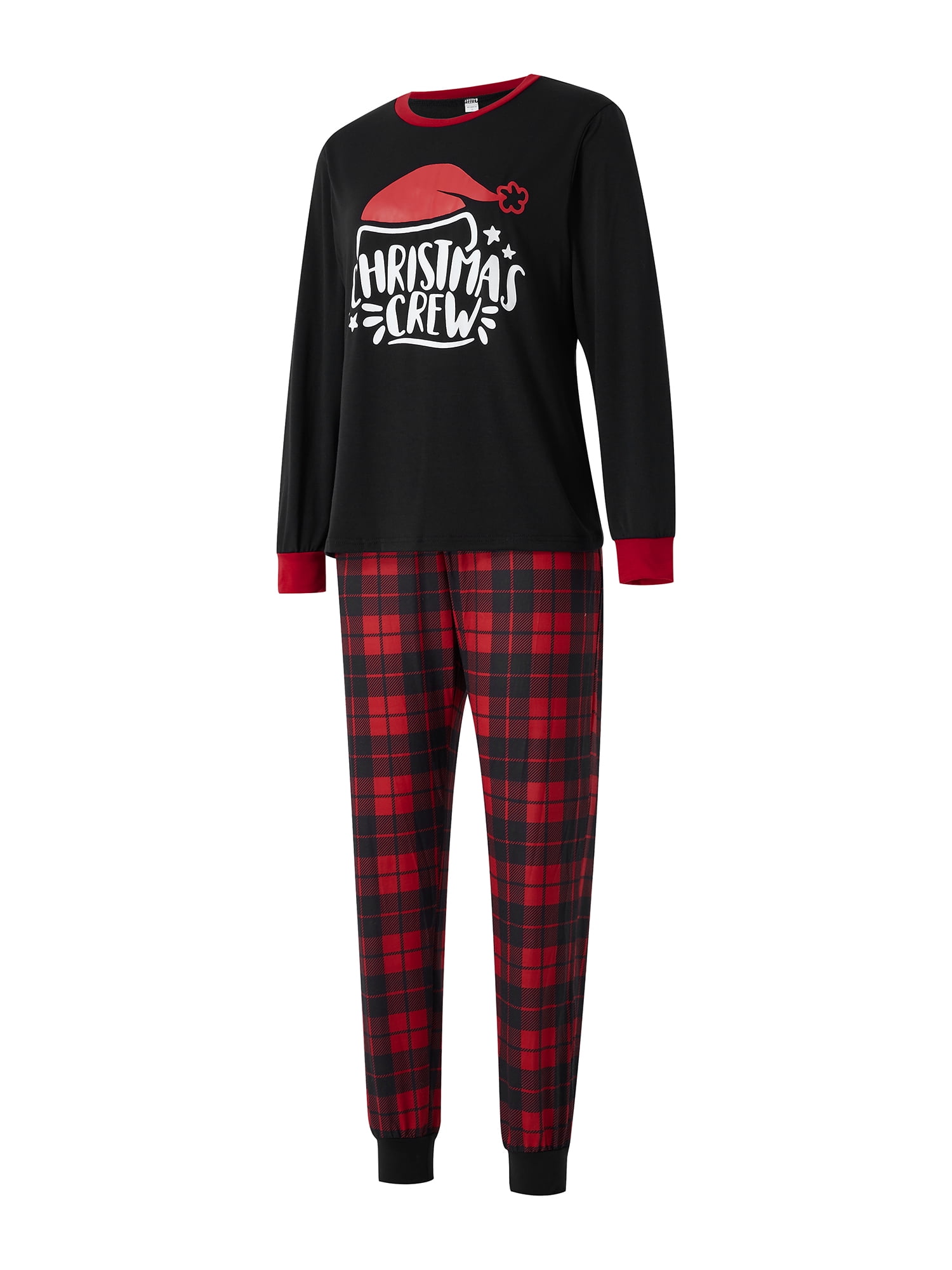 Qiylii Christmas Family Pajamas Matching Sets Matching Pjs for Adults Kids Holiday Home Family Sleepwear Set