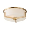 thumbnail image 2 of Maxim Dart 14" Wide Flush Mount Satin Brass 3-Light Ceiling Light, 2 of 5