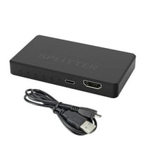 1-5Pcs HDMI Splitter 1 in 4 Out, 4K Audio Video Distributor Bo 8U6T G2L5