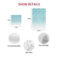 thumbnail image 7 of Weeping Flowers Kitchen Dish Towels for Drying Dishes Set of 4, Teal Ombre Spring Floral Botanical Art Waffle Weave Microfiber Hand Tea Bathroom Towels Quick Dry & Absorbent Towel 15.7x23.6, 7 of 7