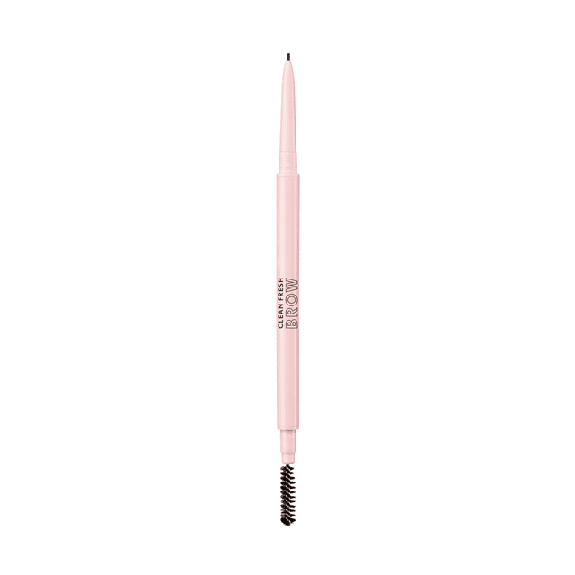 Clean Fresh Brow Nano Eyebrow Pencil, Ultra-Precise Tip, Waterproof, Transfer-Resistant, Built-In Spoolie, Vegan Formula