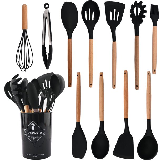 Utensilios de cocina antiadherentes de silicona Herramientas para hornear resistentes al calor con caja de almacenamiento zhangmengya LED