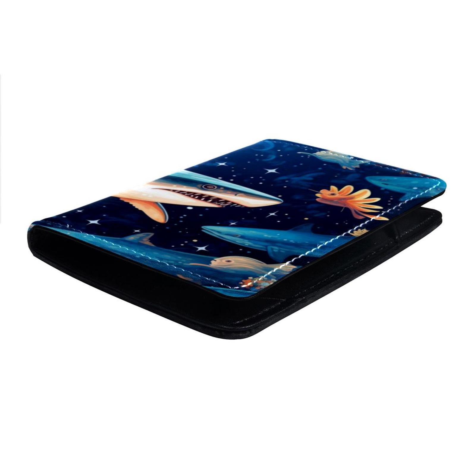 OWNTA Star Shark Pattern Premium PU Leather Passport Book - 4x5.5 inches - Passport Case, Covers & Cover