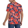 thumbnail image 2 of Rateoe Hand Drawn Tomatoes Pattern Men’s Baseball Short Sleeve Polo Shirt, Midweight Men's Shirt Golf Shirt Polo Shirts Quick Dry Short-3X-Large, 2 of 7