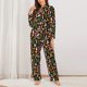 thumbnail image 2 of Balery Mushrooms Conjunto de Pijama con Estampado para Mujer, Conjunto de Dos Piezas con Manga Larga, Ropa de Dormir Suave con Bolsillos, Pijamas Cómodos-Large, 2 of 7