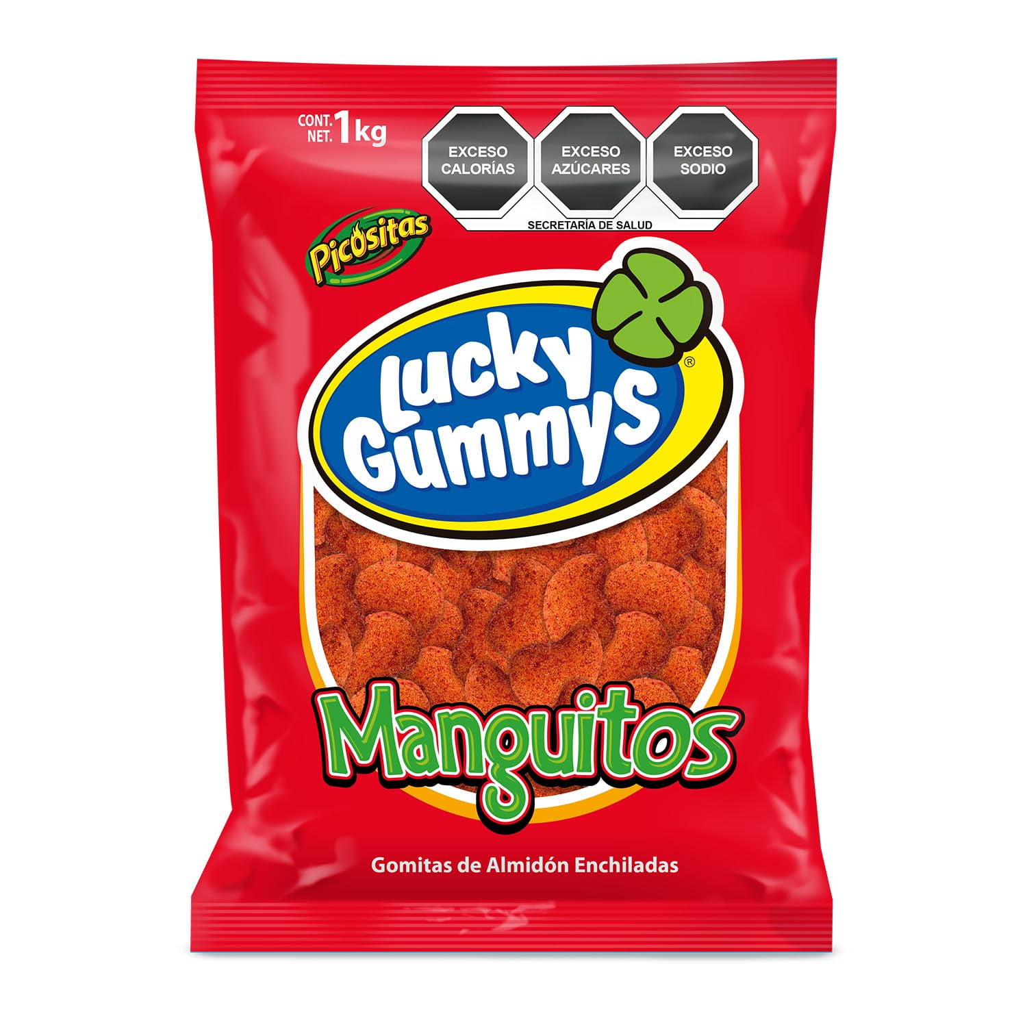 Lucky Gummys Manguitos con Chile 1kg - 2.2lbs
