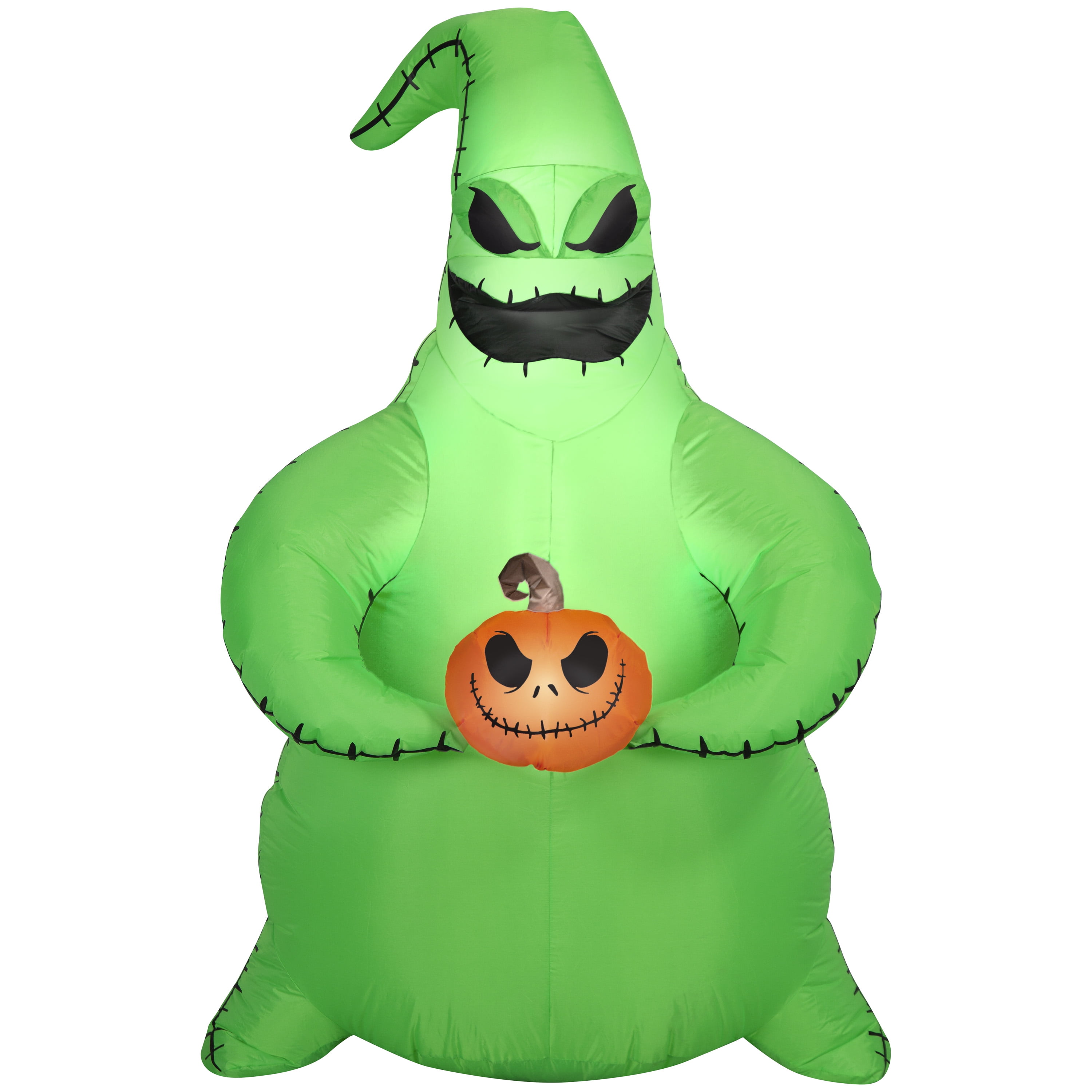 Oogie & Jack Pumpkin Head Yard Inflatable + Hyper Tough 25FT Tri-Outlet Outdoor Extension Cord
