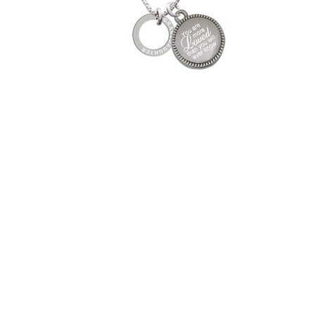 Eternity Silver Necklace Granddaughter Eternity Ring You Are More Loved Than You Will Ever Know Engraved Necklace ()