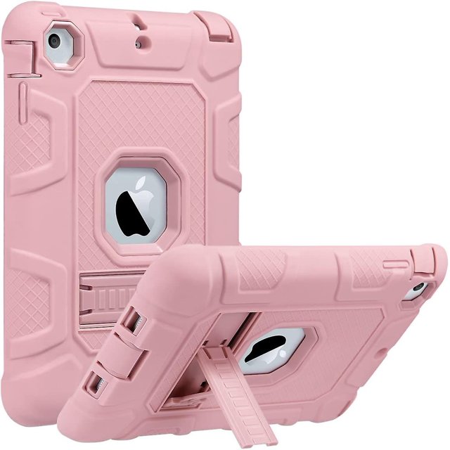 (Oro rosa) Funda para iPad Mini 1 2 3, funda protectora a prueba de golpes para iPad Mini con carcasa de soporte para Apple iPad Mini 1/2/3