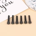 thumbnail image 4 of 6Pcs Folk Guitar Ebony String Cone Solid String Vertebra String Nail Guitar Bridge Pins Wooden Pegs Guitar Parts Accessories, 4 of 19