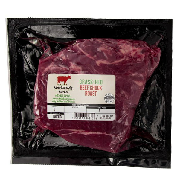 Marketside Butcher GrassFed Beef Chuck Roast, 1.52.5 lb