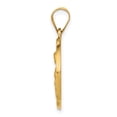 thumbnail image 2 of Diamond2Deal 14K Yellow Gold St. Rita Hollow Medal Pendant for Women (L- 1.04 in, W- 0.74 in), 2 of 4