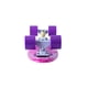 thumbnail image 3 of Patineta semiprofesional Display minicruiser tipo Penny deck fucsia trucks blancos ruedas moradas, 3 of 4