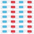 thumbnail image 1 of 100Pcs 3D Cardboard Glasses Universal Anaglyph Paper 3D Movies Glasses, 1 of 2