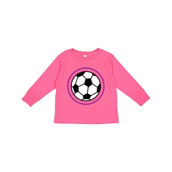 Inktastic Soccer Player Girls Sports Ball Girls Long Sleeve Toddler T-Shirt