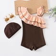 thumbnail image 6 of LRen Toddler Bathing Suit Girl One Piece Ruffles Swimwear for Kids Funny Summer Bathing Suits Girls Beach Swimwear Toddler Girls Swimsuit, 6 of 7