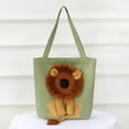 thumbnail image 2 of Cat Pet Canvas Shoulder Carrying Bag Portable Cats Small Pet Canvas Tote Chest Bag Large Capacity Canvas Tote Bag Pet Outdoor Travel Handbag for Small Animals Dogs Cats, 2 of 9