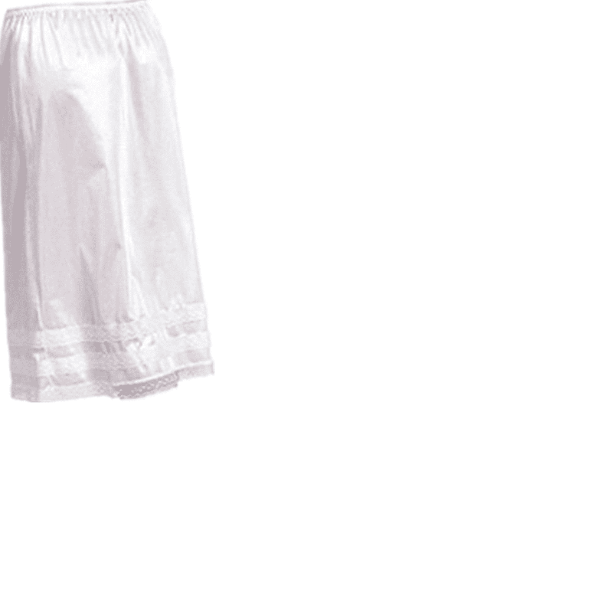 Ladies Womens Polyester Underskirt Waist Half Slip 24" 28" 32" Long Black 