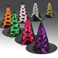 thumbnail image 3 of Gelikeya Witch Hat with Headband for Kids Halloween Decoration Partywear Witches Hats Bowknot Design (Silver, Child), 3 of 3