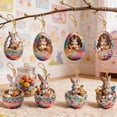 thumbnail image 4 of AuroraX Easter Eggs Bulk Decoration for Baskets,8 Pack 2D Printed Hanging Ornaments for Easter Tree Spring Home Party Supplies Decorations, 4 of 7