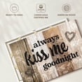 thumbnail image 6 of Elephant Stock Kiss Me Goodnight Typography Wall Sign Wall Art - Horizontal Canvas Wall Art - Living Room Wall Decor - Wall Signs Canvas - Black And Beige Decor - 12" x 8", 6 of 8