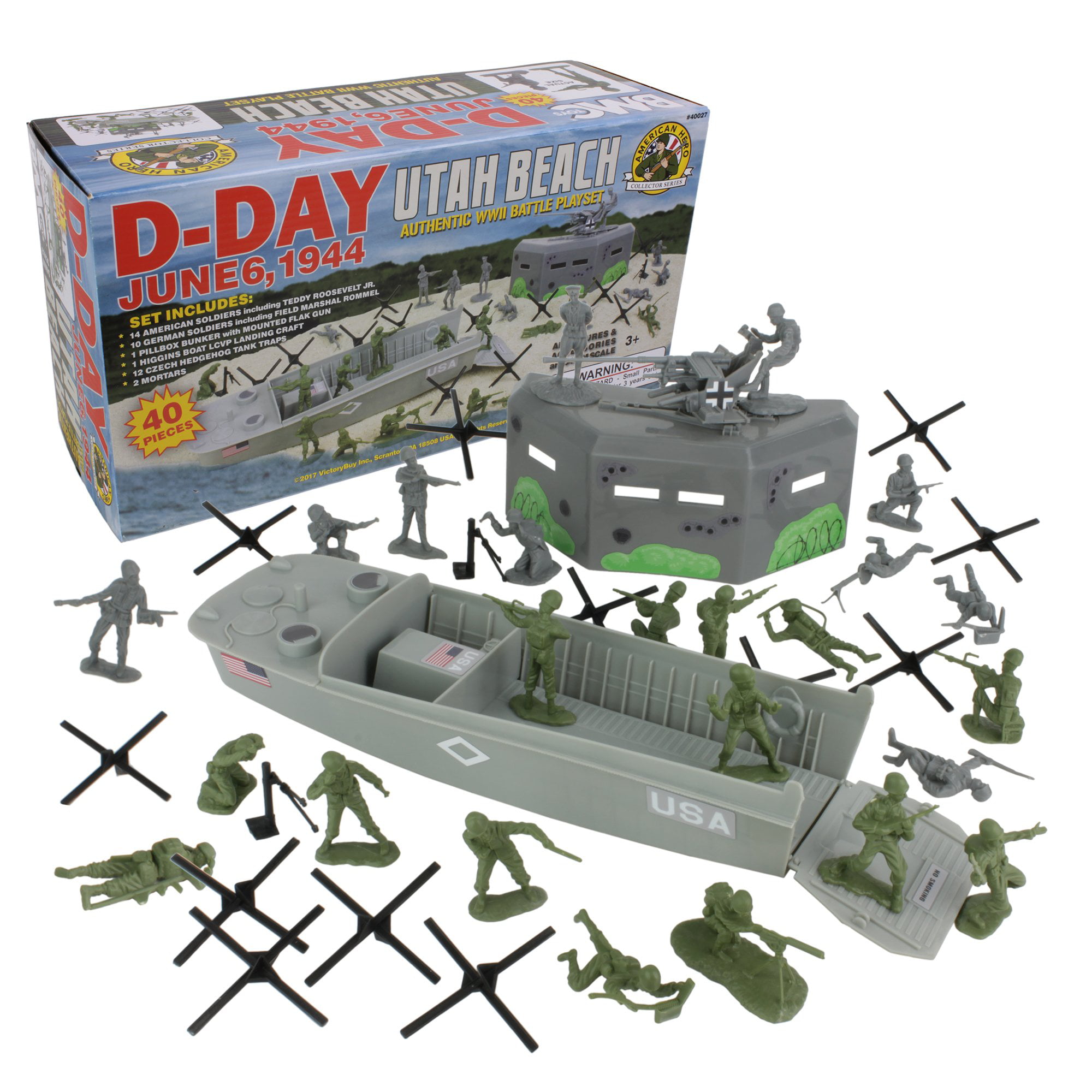 2 pcs Military Battleship Warship Models Toy Soldier Army Men Accessories 