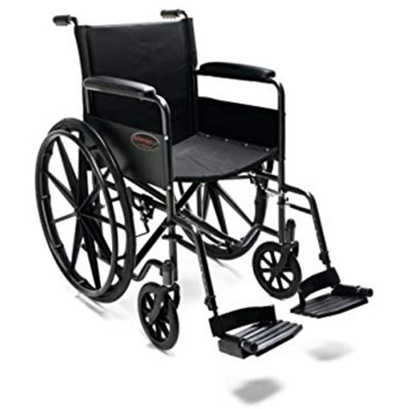 Everest & Jennings Advantage LX Wheelchair, Everyday Value for Adult Use, 18" Seat