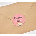 thumbnail image 3 of Darling Souvenir Round 1.6 Inches Peony Floral Baby Pink Thank You Stickers Wedding Gift-45 Pcs, 3 of 4