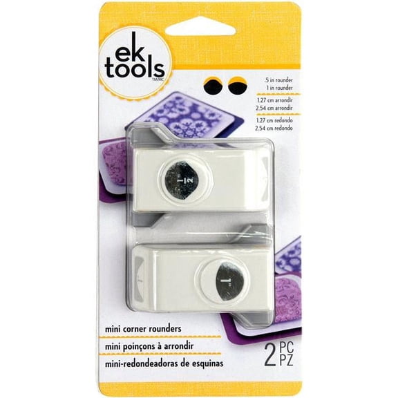 EK Mini Corner Rounder Punches 2/Pkg
