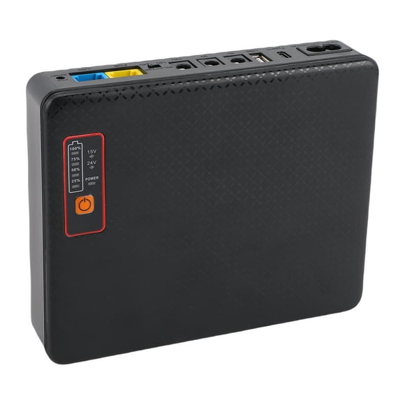 Uninterruptible Power Supply, Mini UPS 12000mAh Backup Battery Power Supply for Router Modem Camera USB Type C POE Multi Voltage DC Output