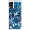 thumbnail image 2 of Compatible with Samsung Galaxy A51 5G Case Glitter Luxury Cute Love Liquid Quicksand Clear TPU Girls Women Stylish Bumper Shockproof Protective Case for Samsung Galaxy A51 5G Blue YB, 2 of 6